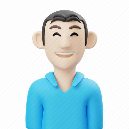 Short, hair, men, avatar 3D illustration - Download on Iconfinder
