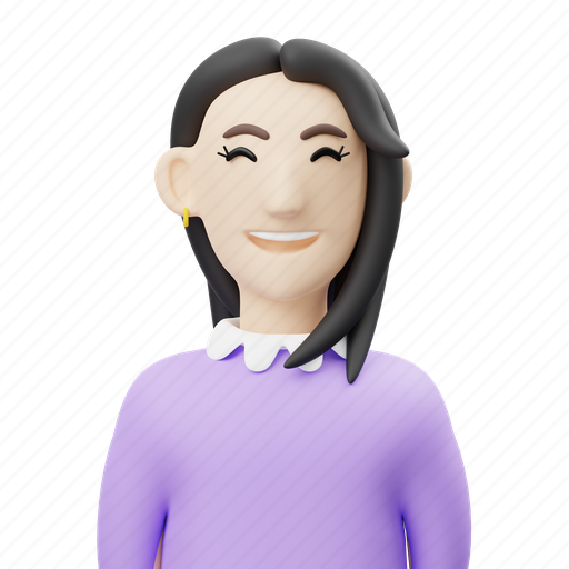 Woman, employee, avatar 3D illustration - Download on Iconfinder