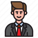 avatar, male, businessman, profile, man