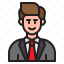 avatar, male, profile, businessman, man