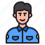 avatar, man, cop, profile, police 