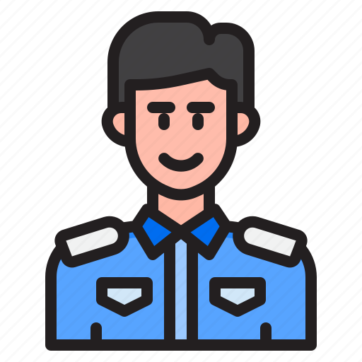 Avatar, pilot, soldier, police, man icon - Download on Iconfinder