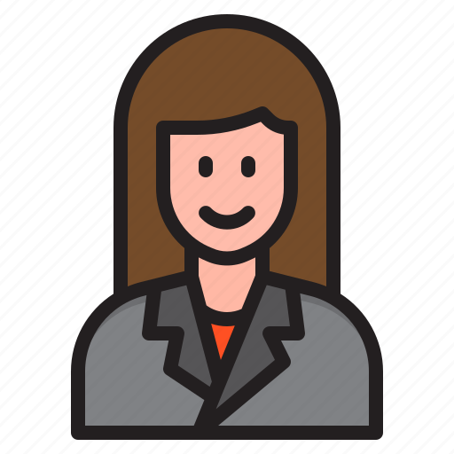 Company, employee, woman, female, office, avatar icon - Download on Iconfinder