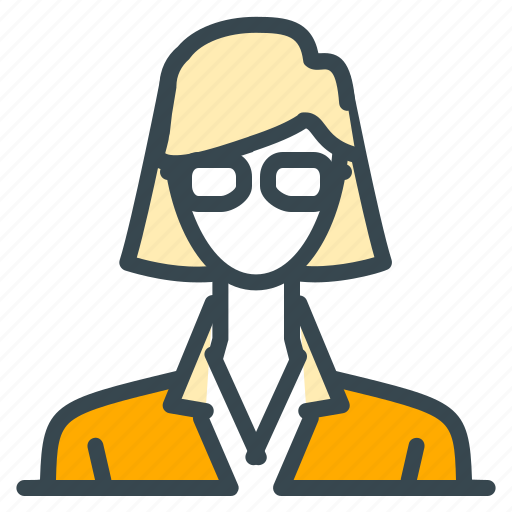 Avatar, girl, glasses, person, profile, teacher, woman icon - Download on Iconfinder