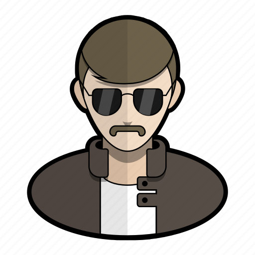 Avatar, cop, mustache, police, profile, shades, user icon - Download on Iconfinder