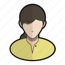 avatar, braid, girl, hair, profile, user, yellow