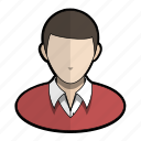 avatar, boy, man, neat, profile, sweater, user