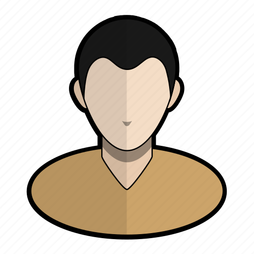 Avatar, man, profile, shirt, short, user, vneck icon - Download on Iconfinder