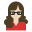 avatar, business, glasses, secretary, woman, working 