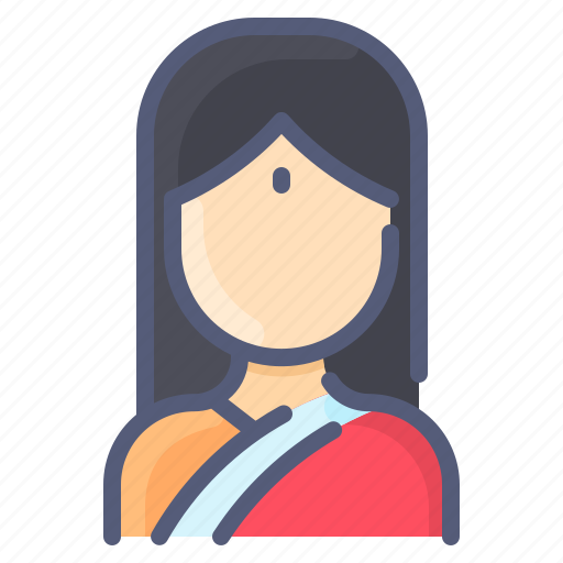 Asian, avatar, clothes, india, user, woman icon - Download on Iconfinder