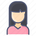 asian, avatar, hair, straight, user, woman