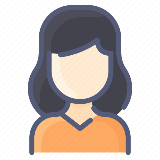 Avatar, hair, shirt, thick, user, white, woman icon - Download on Iconfinder