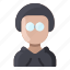 african, afro, avatar, glasses, hoodie, man, user 