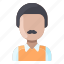 african, avatar, man, moustache, old, user 