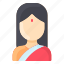 asian, avatar, clothes, india, user, woman 