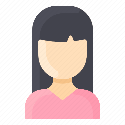 Asian, avatar, hair, straight, user, woman icon - Download on Iconfinder