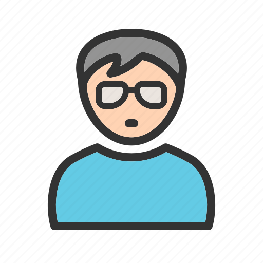 Boy, fashion, glasses, happy, nerd, style icon - Download on Iconfinder