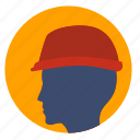 avatar, builder, head, helmet, man, safety
