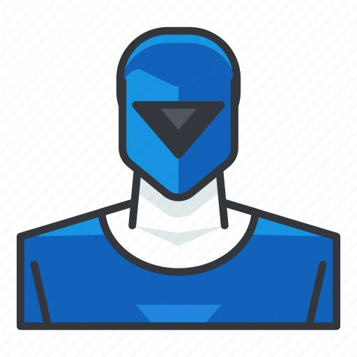 Avatar, blue, power, profile, ranger, user icon - Download on Iconfinder