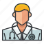 avatar, doctor, male, man, profile, user 