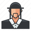 avatar, jewish, male, man, profile, user