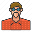 avatar, man, nerd, profile, user