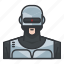 avatar, profile, robocop, robot, user 