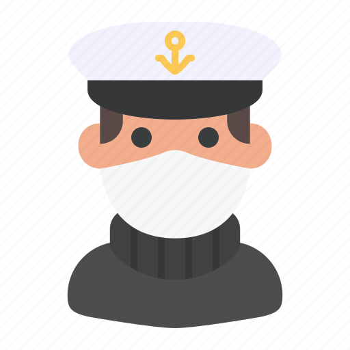 Avatar, captain, man, medical mask, profile, user icon - Download on Iconfinder