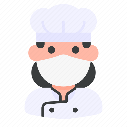 Avatar, chef, medical mask, profile, user, woman icon - Download on Iconfinder