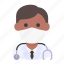 avatar, doctor, man, medical mask, profile, user 