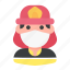 avatar, firefighter, fireman, man, medical mask, profile, user 
