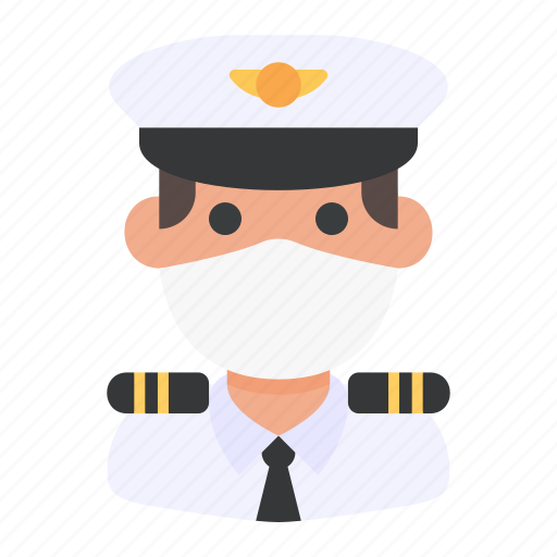 Avatar, man, medical mask, pilot, profile, user icon - Download on Iconfinder