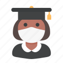 avatar, medical mask, profile, student, user