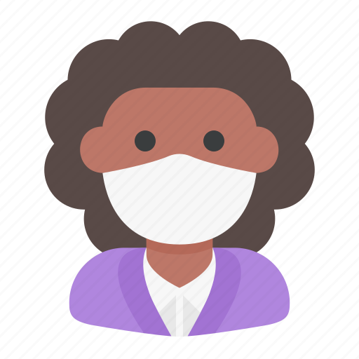 Avatar, medical mask, profile, user, woman icon - Download on Iconfinder