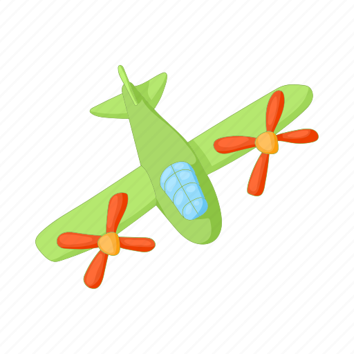 Aircraft, airplane, cartoon, fighter, green, jet, military icon - Download on Iconfinder