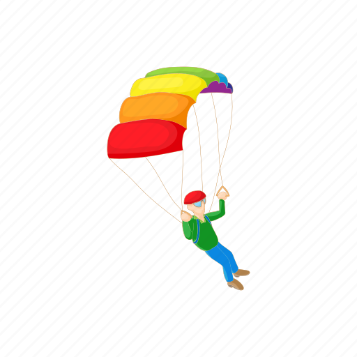 Air, cartoon, extreme, parachute, skydiving, sport icon - Download on Iconfinder