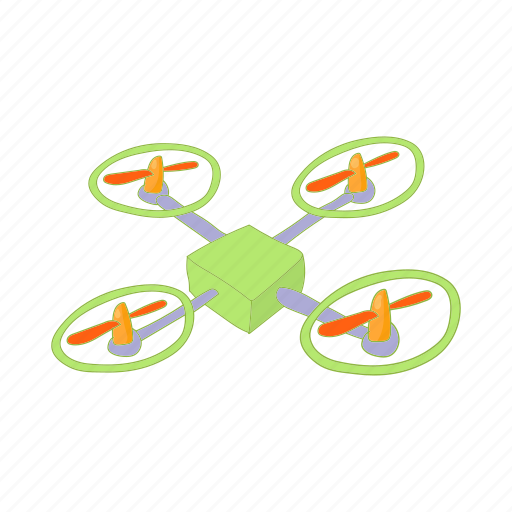 Aerial, aircraft, cartoon, control, quadcopter, vehicle icon - Download on Iconfinder