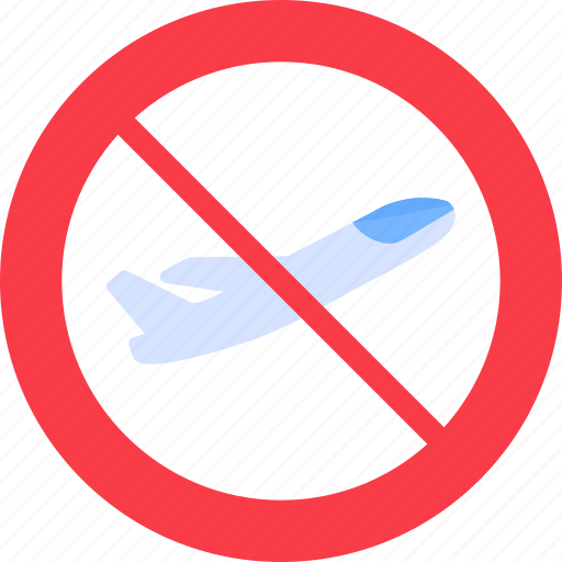 No, fly, zone, flight, cancelled, airplane, airline icon - Download on Iconfinder