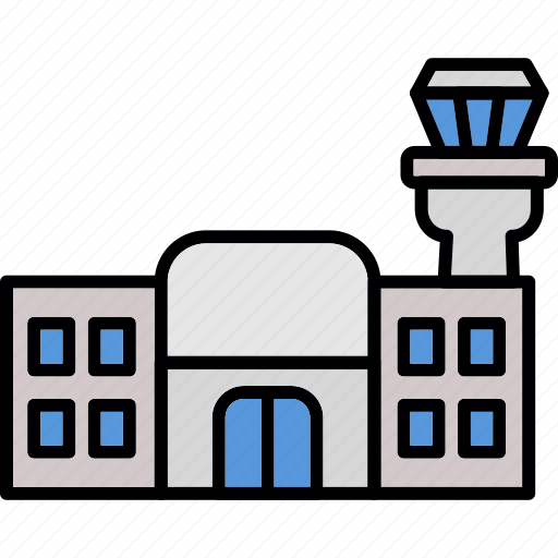 Airport, air, airplanes, architecture, city, control, tower icon - Download on Iconfinder