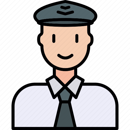 Pilot, airline, captain, driver icon - Download on Iconfinder