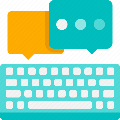 Communication, keyboard, message, chat, typing icon - Download on Iconfinder