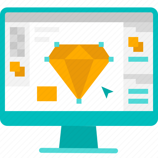 Graphic design, creative, vector, computer, diamond icon - Download on Iconfinder