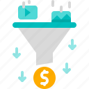 marketing, business, promotion, filter, ad, sorting, funnel