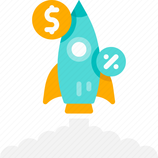 Marketing, business, promotion, rocket, launch, startup, profit icon - Download on Iconfinder