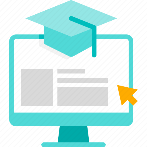 Education, elearning, online learning, computer, graduation hat icon - Download on Iconfinder