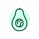 half, avocado
