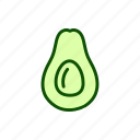 half, avocado