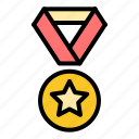 award, reward, prize, achievement, medal, medallion, star