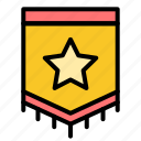 award, badge, reward, prize, achievement, banner, star