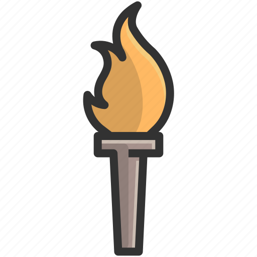 Champion, competition, event, fire, light, torch, winner icon - Download on Iconfinder